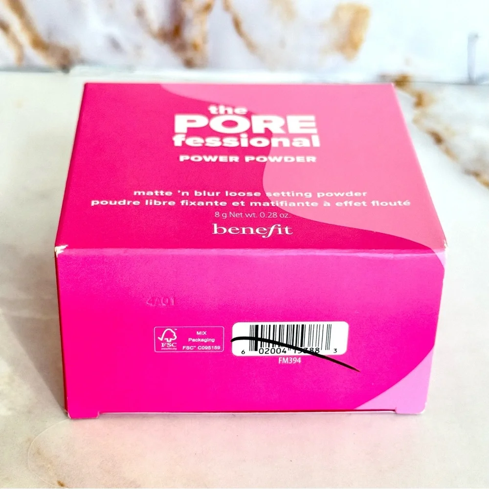 Benefit POREfessional Power Powder Matte 'n Blur Setting Powder FULL SIZE 0.28oz